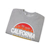 California Sunset Crewneck Sweatshirt, Unisex California Graphic Sweatshirt, Los Angeles Sweatshirt, Beach Vibe Sweatshirt, Casual - TINMICO