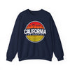 California Sunset Crewneck Sweatshirt, Unisex California Graphic Sweatshirt, Los Angeles Sweatshirt, Beach Vibe Sweatshirt, Casual - TINMICO