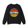 California Sunset Crewneck Sweatshirt, Unisex California Graphic Sweatshirt, Los Angeles Sweatshirt, Beach Vibe Sweatshirt, Casual - TINMICO