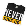 Motivational T-Shirt | 'Give Up' Design | Unisex Comfort, Everyday Wear, Gift Idea, Fitness Fashion, Casual Streetwear - TINMICO