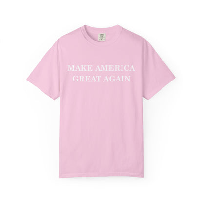 Make America Great Again Unisex Garment-Dyed T-Shirt, Casual Wear, Graphic Tee, Soft Cotton Shirt, Gift for Friends - TINMICO