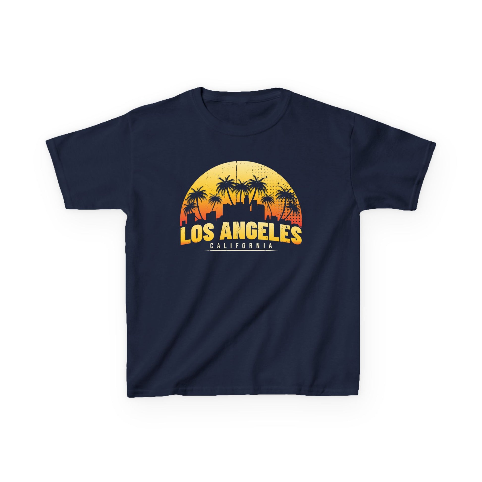 Kids Los Angeles Sunset Tee | Fun Summer Shirt, Children's Apparel, Casual Wear, Gift for Kids, California Themed Clothing - TINMICO