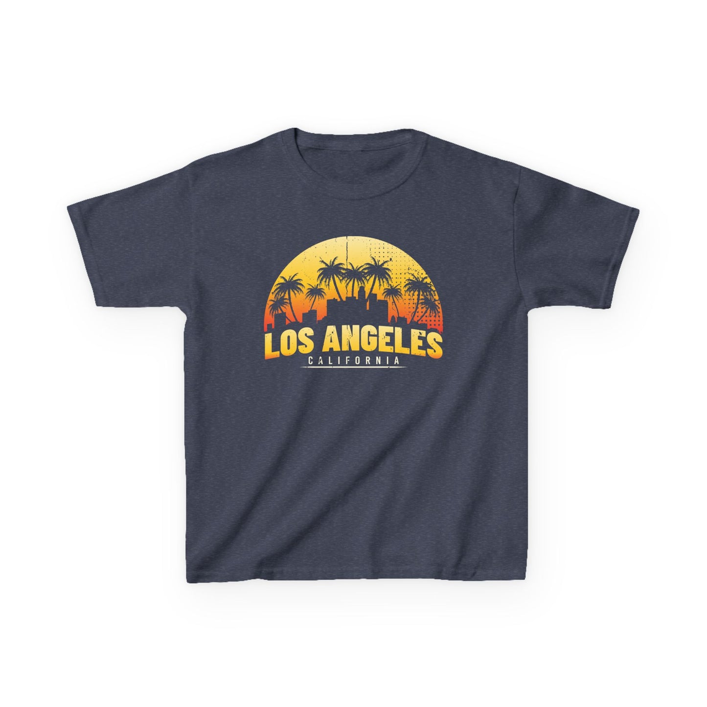 California Kids Tee - Vintage Los Angeles Graphic Cotton T-Shirt, Summer Kids Clothes, Palm Tree Tee, Fun Gift for Kids, Vacation Wear - TINMICO