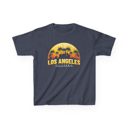California Kids Tee - Vintage Los Angeles Graphic Cotton T-Shirt, Summer Kids Clothes, Palm Tree Tee, Fun Gift for Kids, Vacation Wear - TINMICO