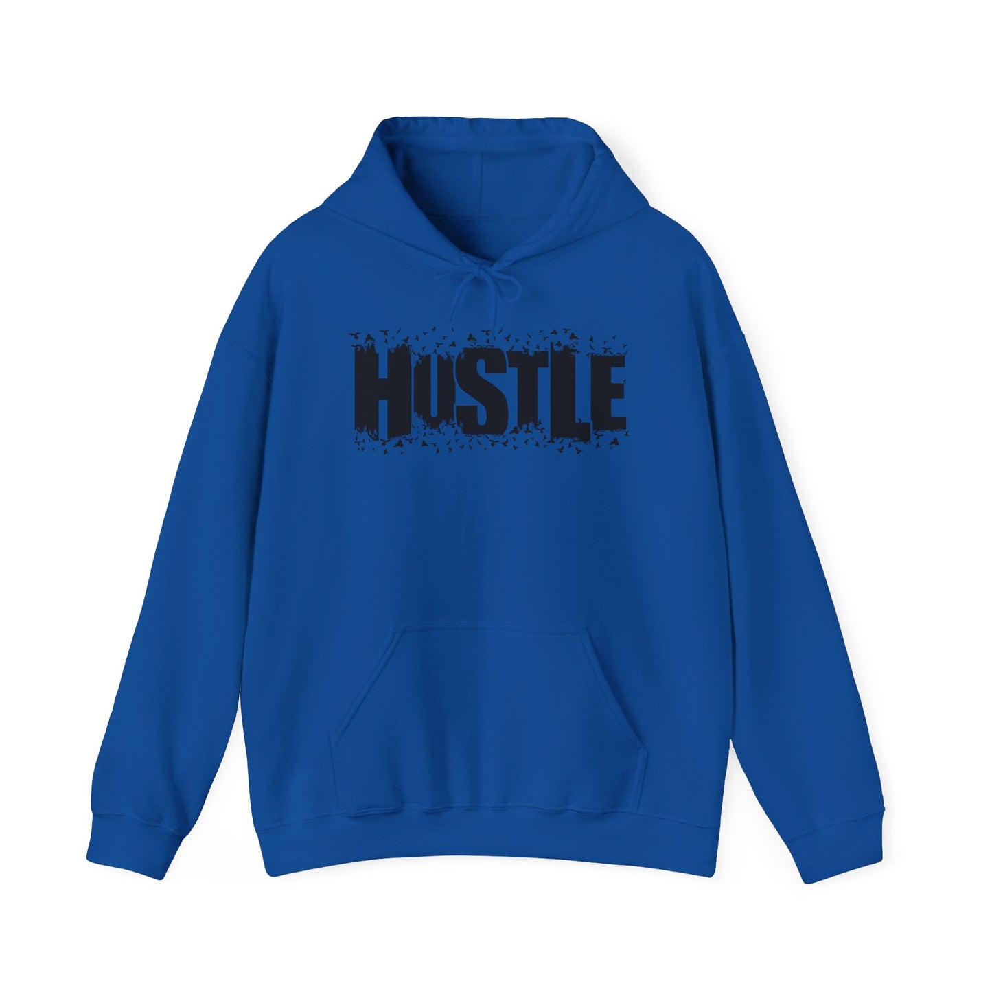 Hustle Hooded Sweatshirt, Cozy Workout Gear, Motivational Apparel, Gift for Entrepreneurs, Stylish Casual Wear - TINMICO
