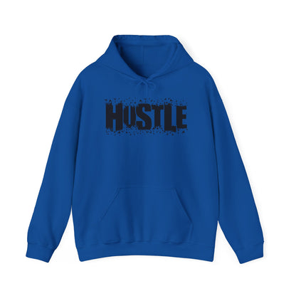 Hustle Hooded Sweatshirt, Cozy Workout Gear, Motivational Apparel, Gift for Entrepreneurs, Stylish Casual Wear - TINMICO