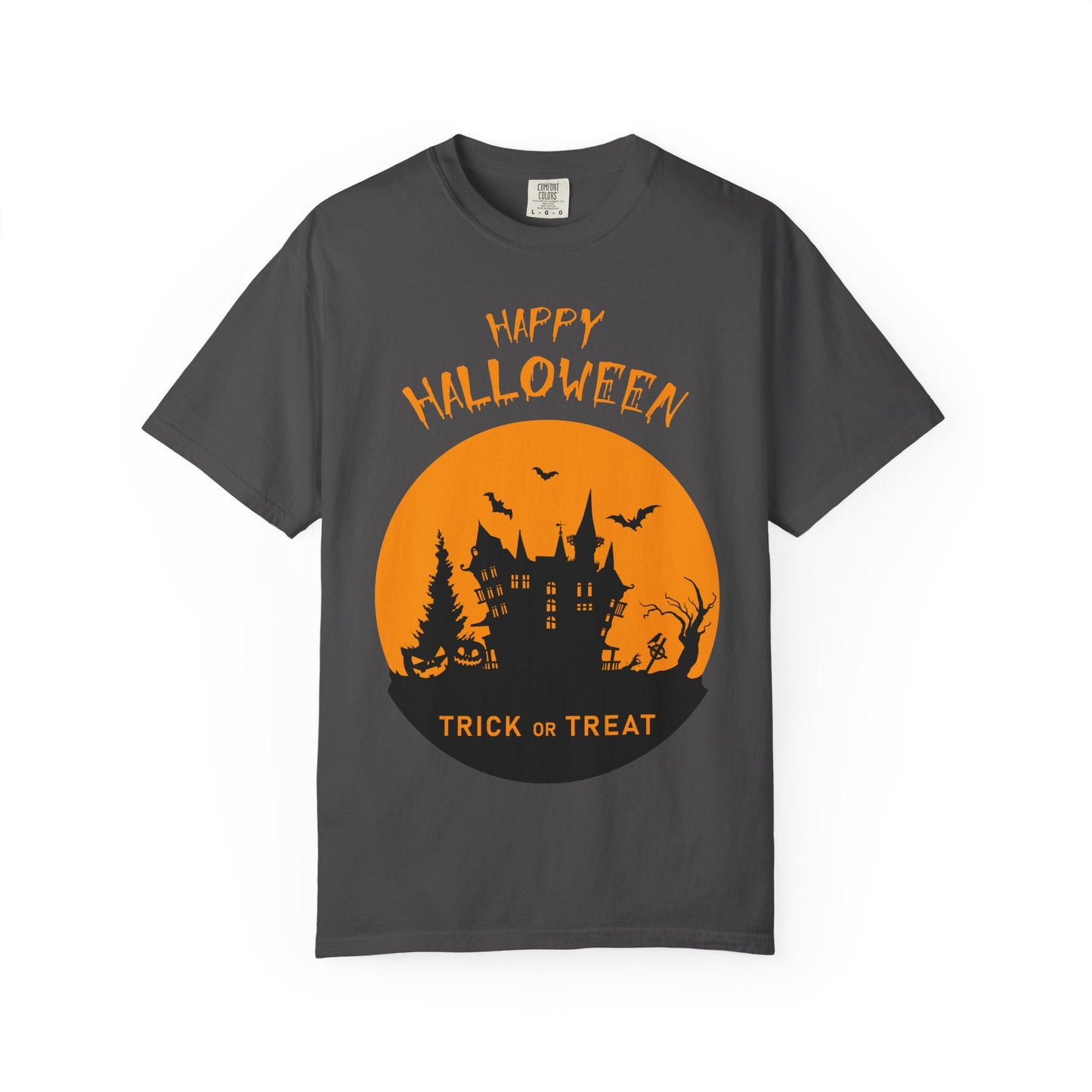 Halloween Graphic T-shirt, Spooky Tee for Trick or Treat, Unisex T-shirt for Fall Celebrations, Halloween Party Shirt, Cozy Casual Wear - TINMICO