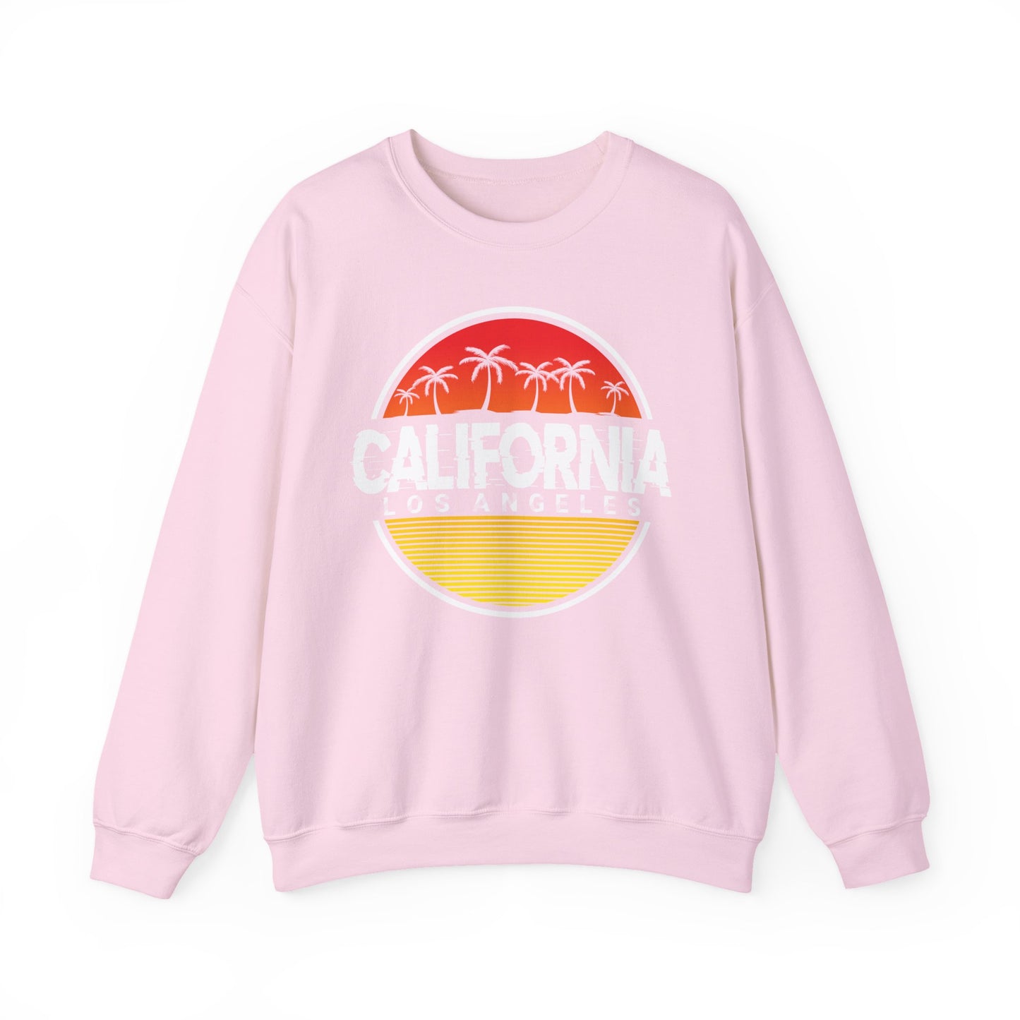 California Sunset Crewneck Sweatshirt, Unisex California Graphic Sweatshirt, Los Angeles Sweatshirt, Beach Vibe Sweatshirt, Casual - TINMICO