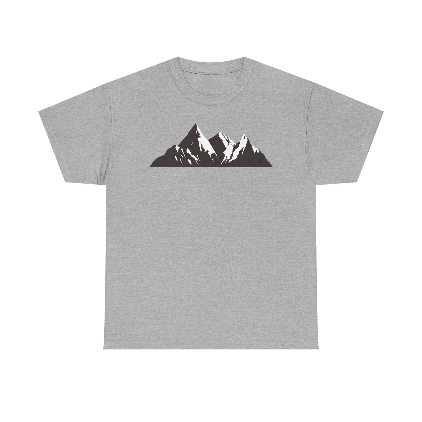 Mountain Art Unisex Heavy Cotton Tee | Adventure T-Shirt, Outdoor Apparel, Nature Lover Gift, Travel Shirt, Hiking Gear - TINMICO
