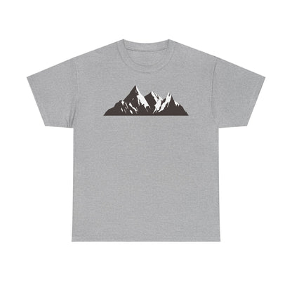 Mountain Art Unisex Heavy Cotton Tee | Adventure T-Shirt, Outdoor Apparel, Nature Lover Gift, Travel Shirt, Hiking Gear - TINMICO