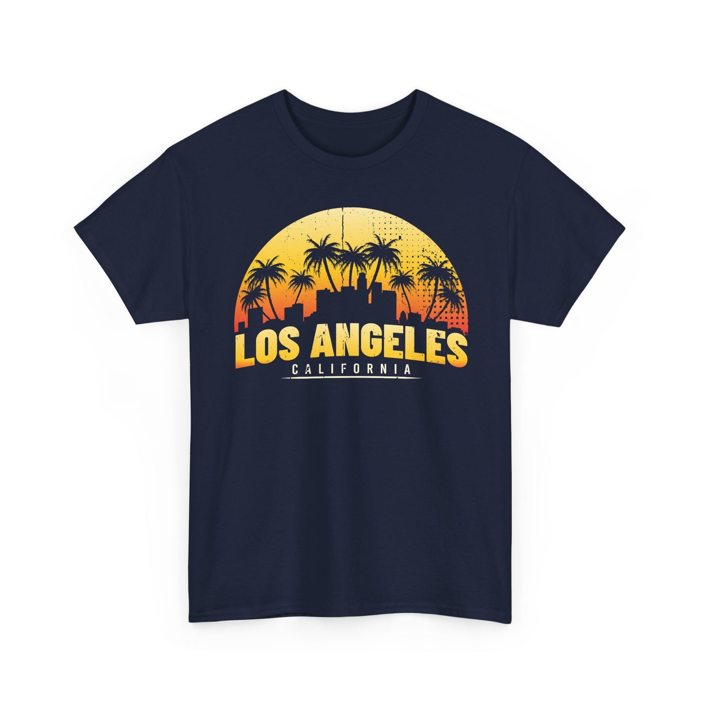 Los Angeles Sunset Graphic Tee | Unisex Heavy Cotton Shirt, California Style T-Shirt, Summer Outfit, Presentation Gift, Music Festival Top - TINMICO
