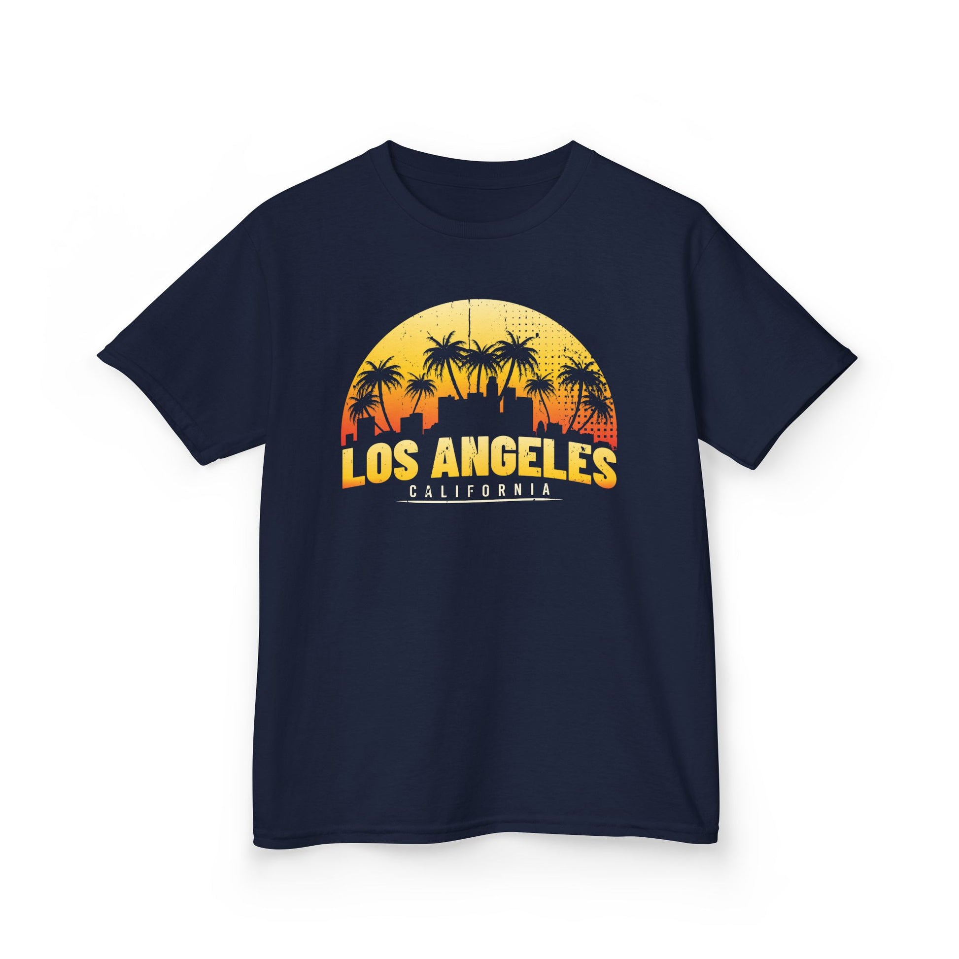 California Kids Tee - Vintage Los Angeles Graphic Cotton T-Shirt, Summer Kids Clothes, Palm Tree Tee, Fun Gift for Kids, Vacation Wear - TINMICO