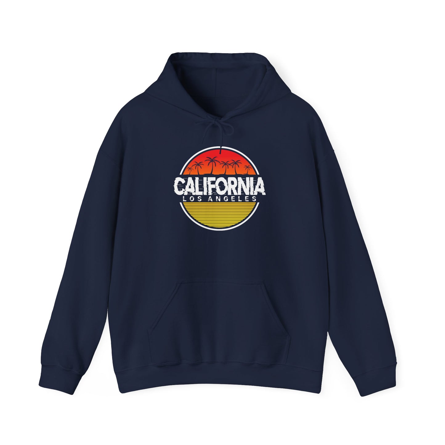 California Sunset Hoodie, Unisex Sweatshirt, Cozy California Vibes, Los Angeles Apparel, Gift for Him/Her, Casual Wear - TINMICO