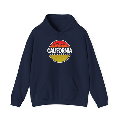 California Sunset Hoodie, Unisex Sweatshirt, Cozy California Vibes, Los Angeles Apparel, Gift for Him/Her, Casual Wear - TINMICO