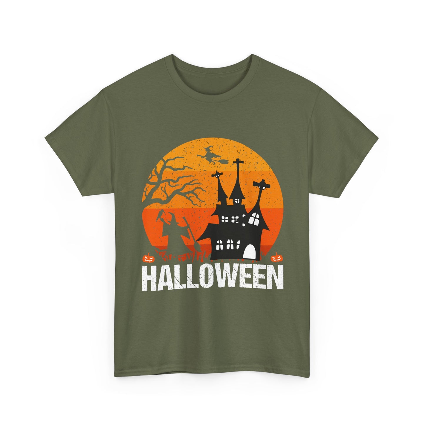 Halloween Themed Unisex Tee, Spooky Cotton Shirt, Halloween Costume Top, Fall Festival Apparel, Trick or Treat Tee - TINMICO
