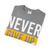 Motivational T-Shirt | 'Give Up' Design | Unisex Comfort, Everyday Wear, Gift Idea, Fitness Fashion, Casual Streetwear - TINMICO