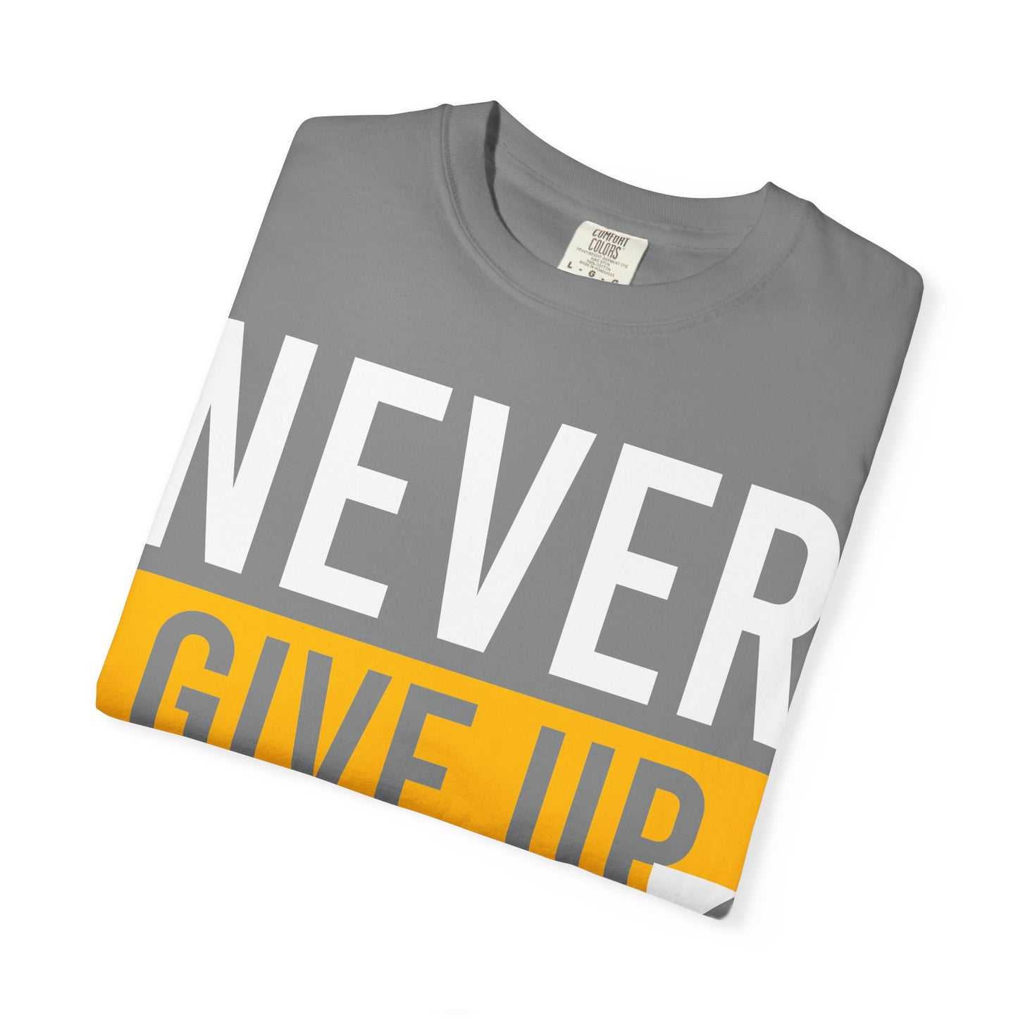Motivational T-Shirt | 'Give Up' Design | Unisex Comfort, Everyday Wear, Gift Idea, Fitness Fashion, Casual Streetwear - TINMICO