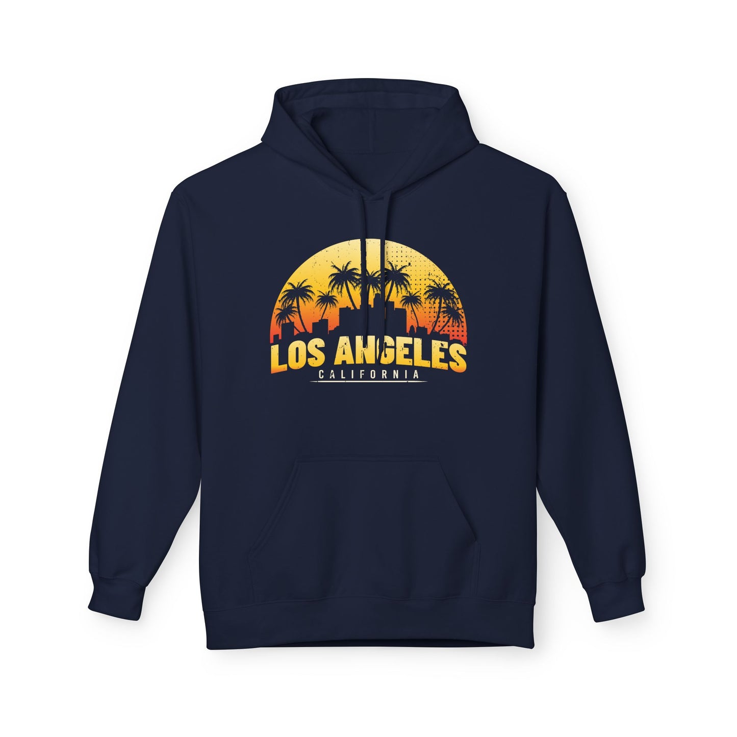 California Sunset Hoodie, Los Angeles Fleece Sweatshirt, Beach Vibes Fashion, Travel Gift, Summer Casual Wear - TINMICO