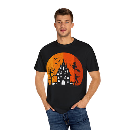 Halloween Themed Unisex T-Shirt, Spooky Shirt, Fall Apparel, Harvest Festival Top, Trick or Treat Tee, Ghostly Design Shirt - TINMICO