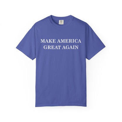 Make America Great Again Unisex Garment-Dyed T-Shirt, Casual Wear, Graphic Tee, Soft Cotton Shirt, Gift for Friends - TINMICO
