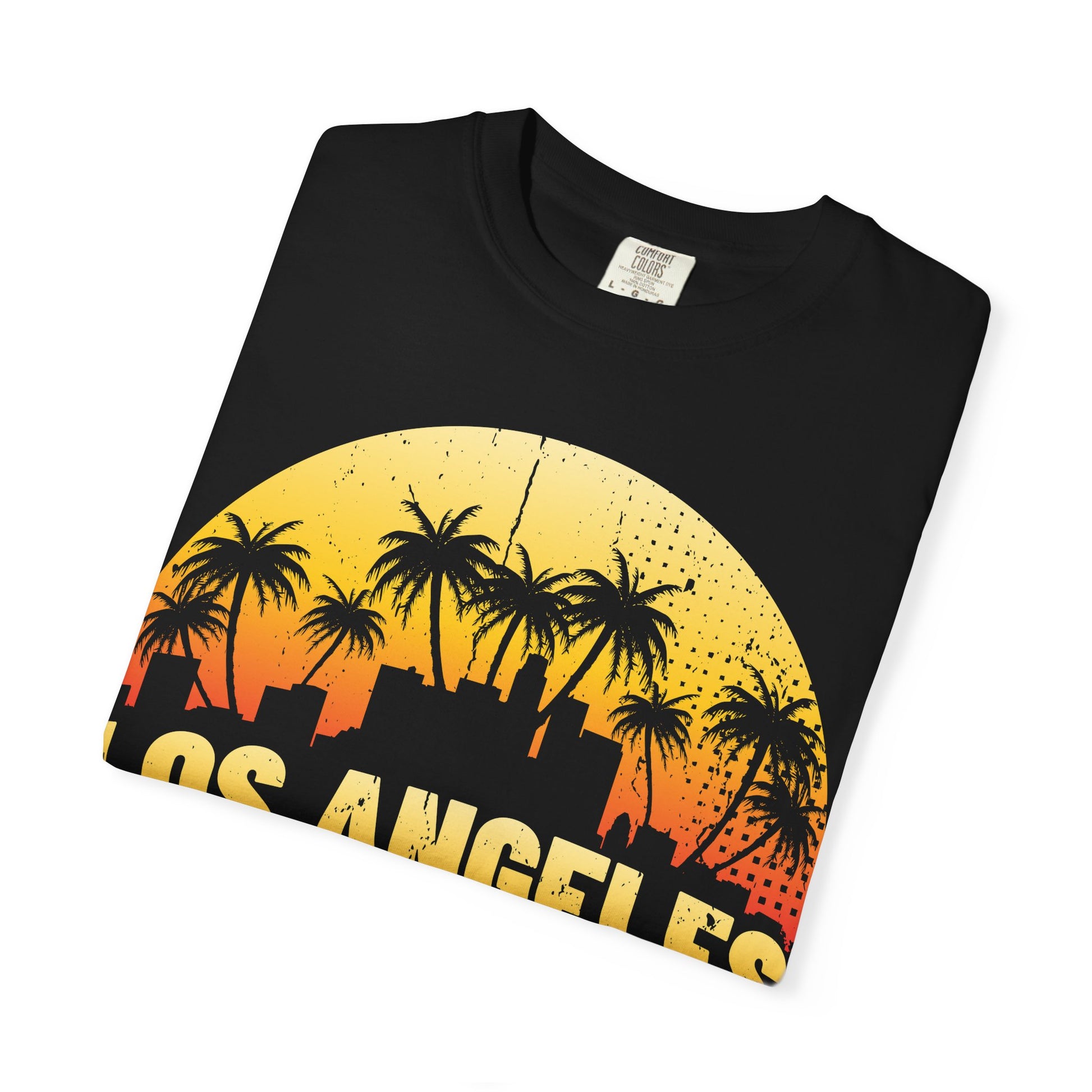 Los Angeles Sunset T-Shirt, California Graphic Tee, Beachwear, Vacation Shirt, Travel Gift, Summer Outfit - TINMICO