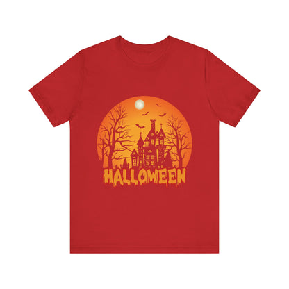 Halloween Unisex Jersey Short Sleeve Tee, Spooky T-Shirt, Halloween Costume Tee, Fall Apparel, Halloween Gift, October Celebration - TINMICO