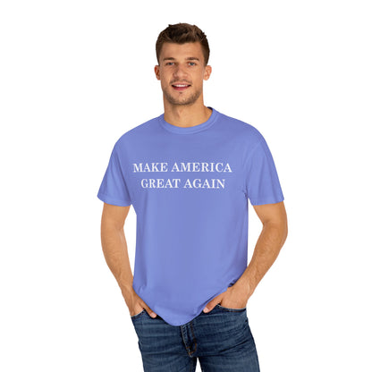 Make America Great Again Unisex Garment-Dyed T-Shirt, Casual Wear, Graphic Tee, Soft Cotton Shirt, Gift for Friends - TINMICO