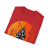 Halloween Castle Unisex T-Shirt, Spooky Tee, Halloween Costume, Graphic Tee, Fall Shirt, Witch and Ghost Shirt - TINMICO