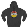 California Sunset Fleece Hoodie, Cozy Sweater, Perfect for Beach Days, Gifts for Her, Summer Vibes - TINMICO