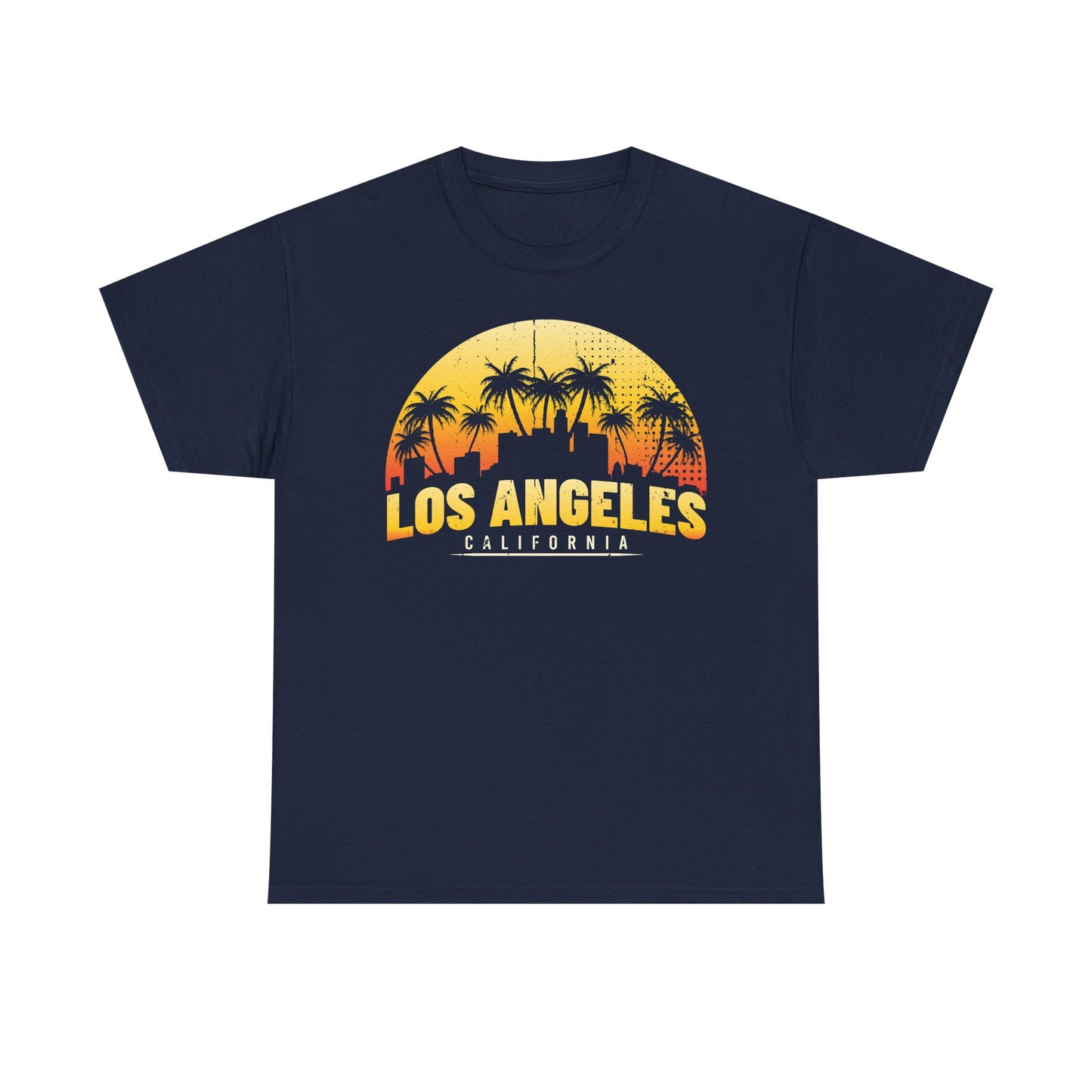 Los Angeles Sunset Graphic Tee | Unisex Heavy Cotton Shirt, California Style T-Shirt, Summer Outfit, Presentation Gift, Music Festival Top - TINMICO