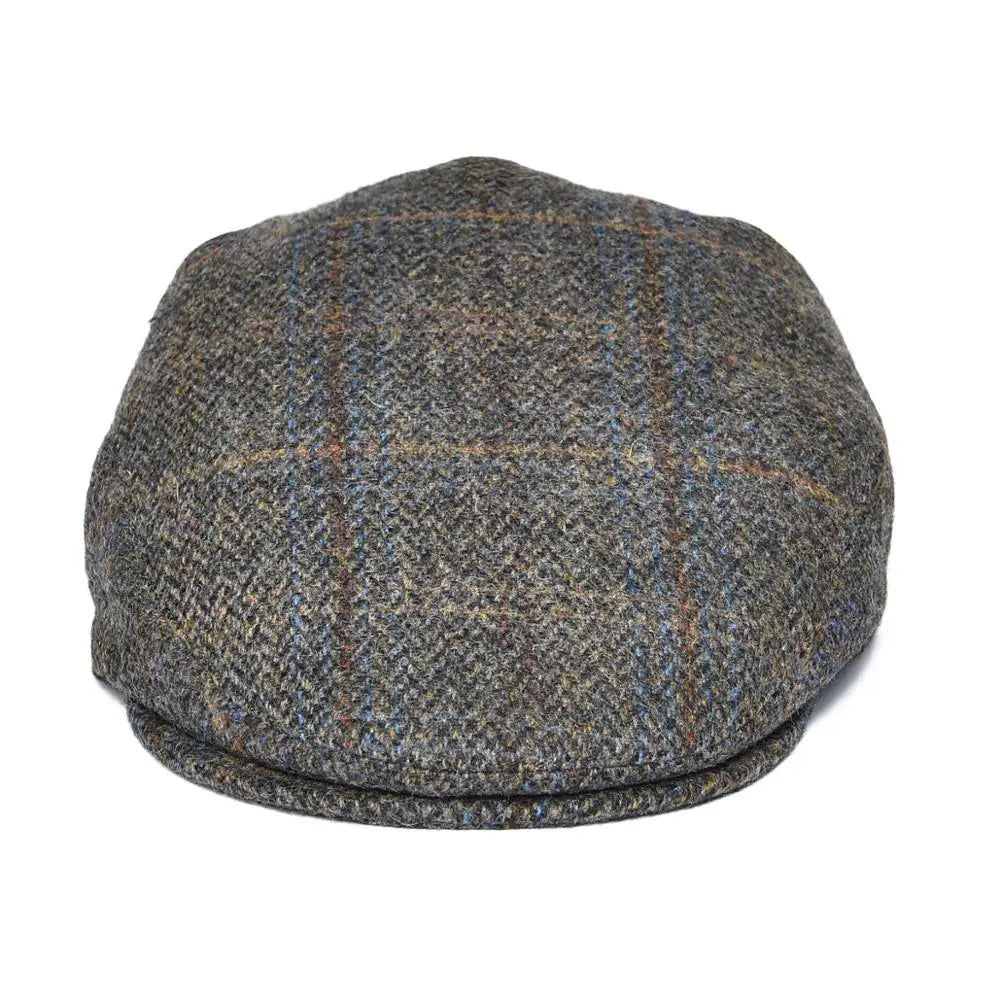 Big Size 100% Wool Ivy Cap Men Flat Caps Tweed Scally Hat -cutter Newsboy Cap Driving Hats |TINMICO - TINMICO