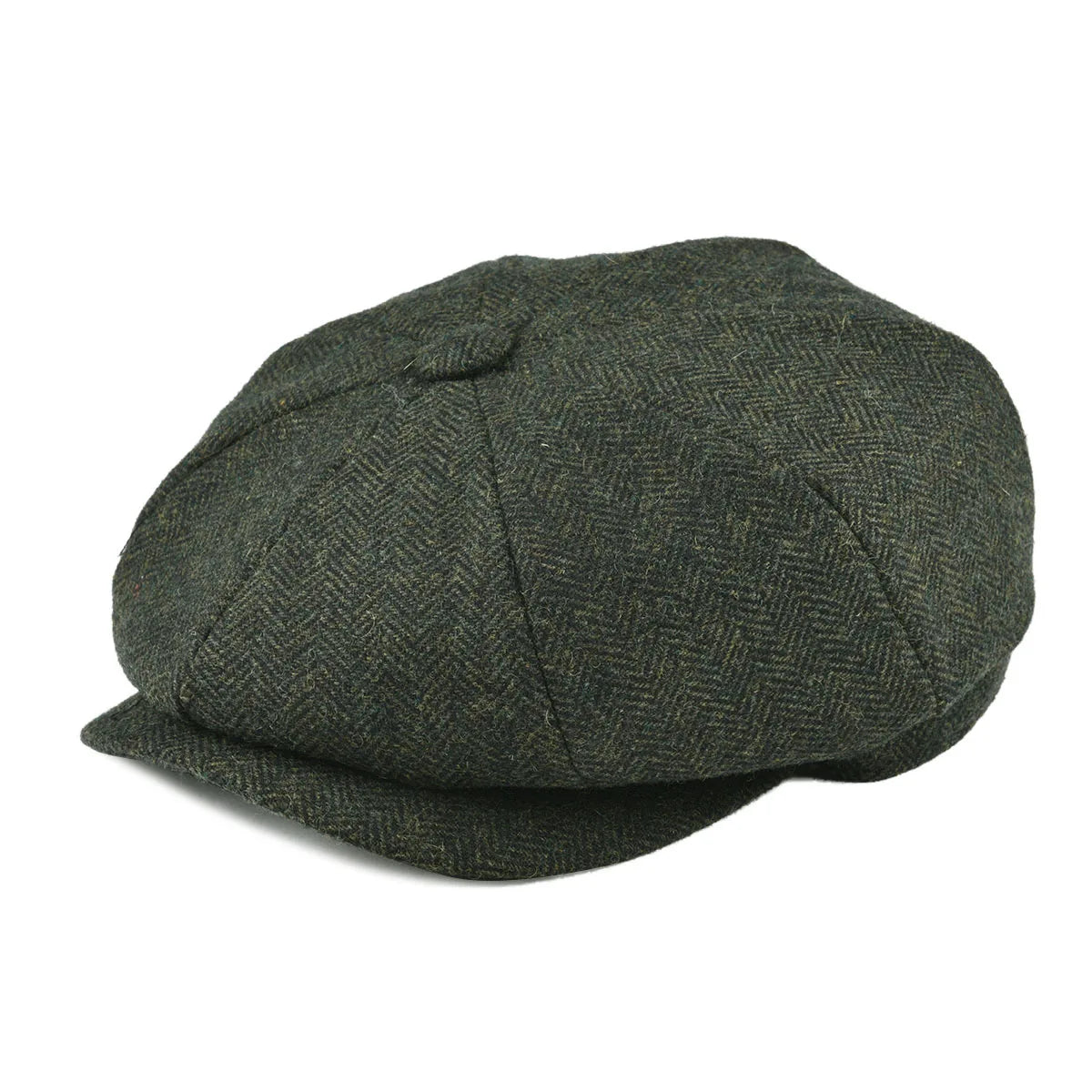 New Wool Newsboy Cap Herringbone Men British Flat Cap | TINMICO - TINMICO