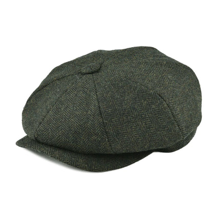 New Wool Newsboy Cap Herringbone Men British Flat Cap | TINMICO - TINMICO