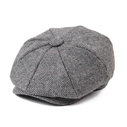 Kids Caps Small Size Boy Woolen Flat Cap Herringbone Girl Infant Toddler Youth Beret Hat for Child | TINMICO - TINMICO