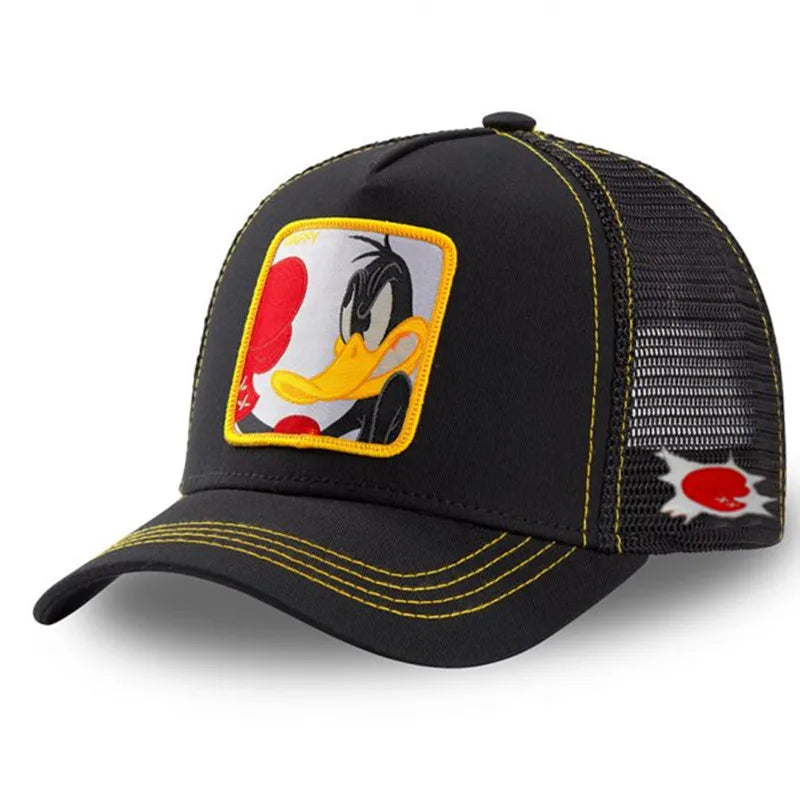 Unisex Anime Cartoon Cap High Quality Patch Draw Baseball Cap Men Trucker Hat | TINMICO - TINMICO