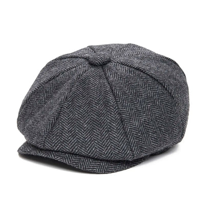 Kids Caps Small Size Boy Woolen Flat Cap Herringbone Girl Infant Toddler Youth Beret Hat for Child | TINMICO - TINMICO