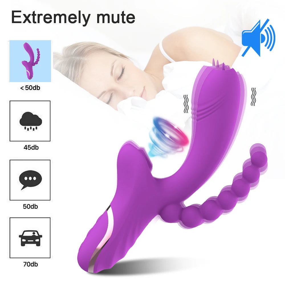 TINMICO Vibrator Clitoris Stimulator Blowjob Oral Nipple Sex Toys for Adults 18 WomeN,3 In 1 Clit Sucker Vagina Sucking