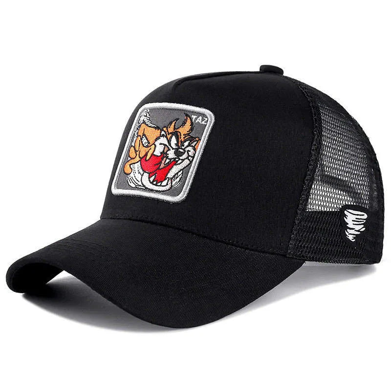 Unisex Anime Cartoon Cap High Quality Patch Draw Baseball Cap Men Trucker Hat | TINMICO - TINMICO