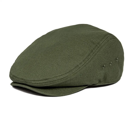 TINMICO Airhole Flat Cap Mens Cotton Driver Hat Summer Newsboy Caps Ivy Hat Gatsby Breathable Beret Golf - TINMICO