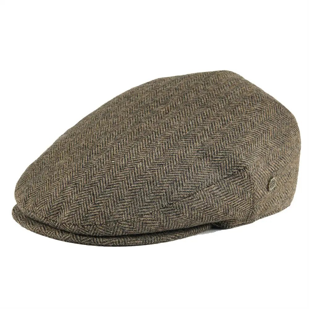 TMC Wool Tweed Herringbone Irish Cap Men Women Beret Cabbie Driver Hat Newsboy Caps Golf Ivy - TINMICO