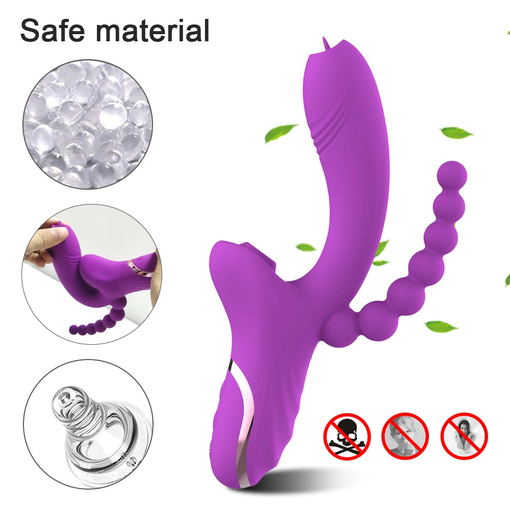 TINMICO Vibrator Clitoris Stimulator Blowjob Oral Nipple Sex Toys for Adults 18 WomeN,3 In 1 Clit Sucker Vagina Sucking