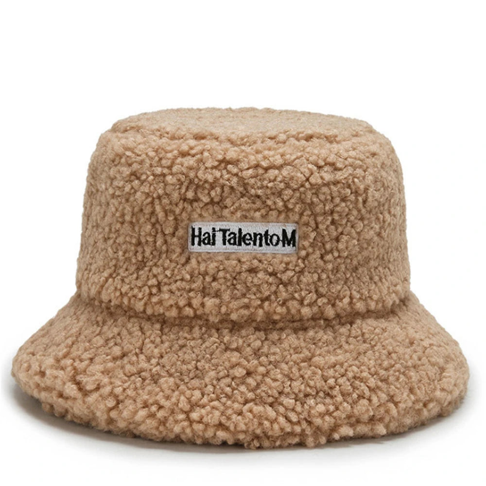 TINMICO Winter Warm Fleece Bucket Hat for Men Women Cold Resistant Fashion Fisherman Cap Trendy Sunshade New - TINMICO