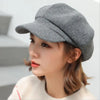New Autumn Winter Hats for Women Solid Plain Octagonal Hat Winter Beret Women Painter Caps | TINMICO