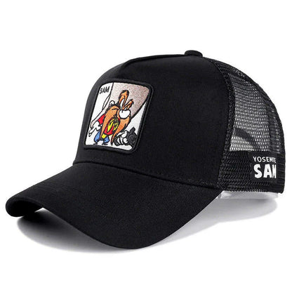 Unisex Anime Cartoon Cap High Quality Patch Draw Baseball Cap Men Trucker Hat | TINMICO - TINMICO