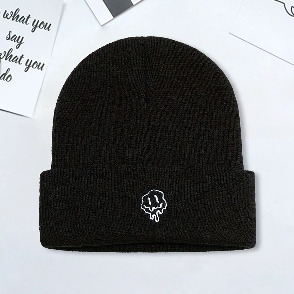 New Warm Women's Men's Winter Urine Cap Gothic Street Punk Knitted Urine Cap Fashion Warm Skulies Urine Cap | TINMICO