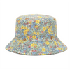 NEW Spring and Summer Small Floral Print Bucket Hat Trend Flower Double-Sided Male Wild Basin  Sun  Woman Cap | TINMICO