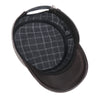 Winter Leather Cadet Army Cap Cabbies Adjustable Soft Flat Top Military Style Hat for Men | TINMICO - TINMICO