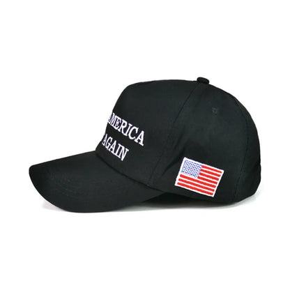 Makes America Great Again Baseball Cap Solid Color Embroidered Sunshade and Sun Protection Cap New Style | TINMICO - TINMICO