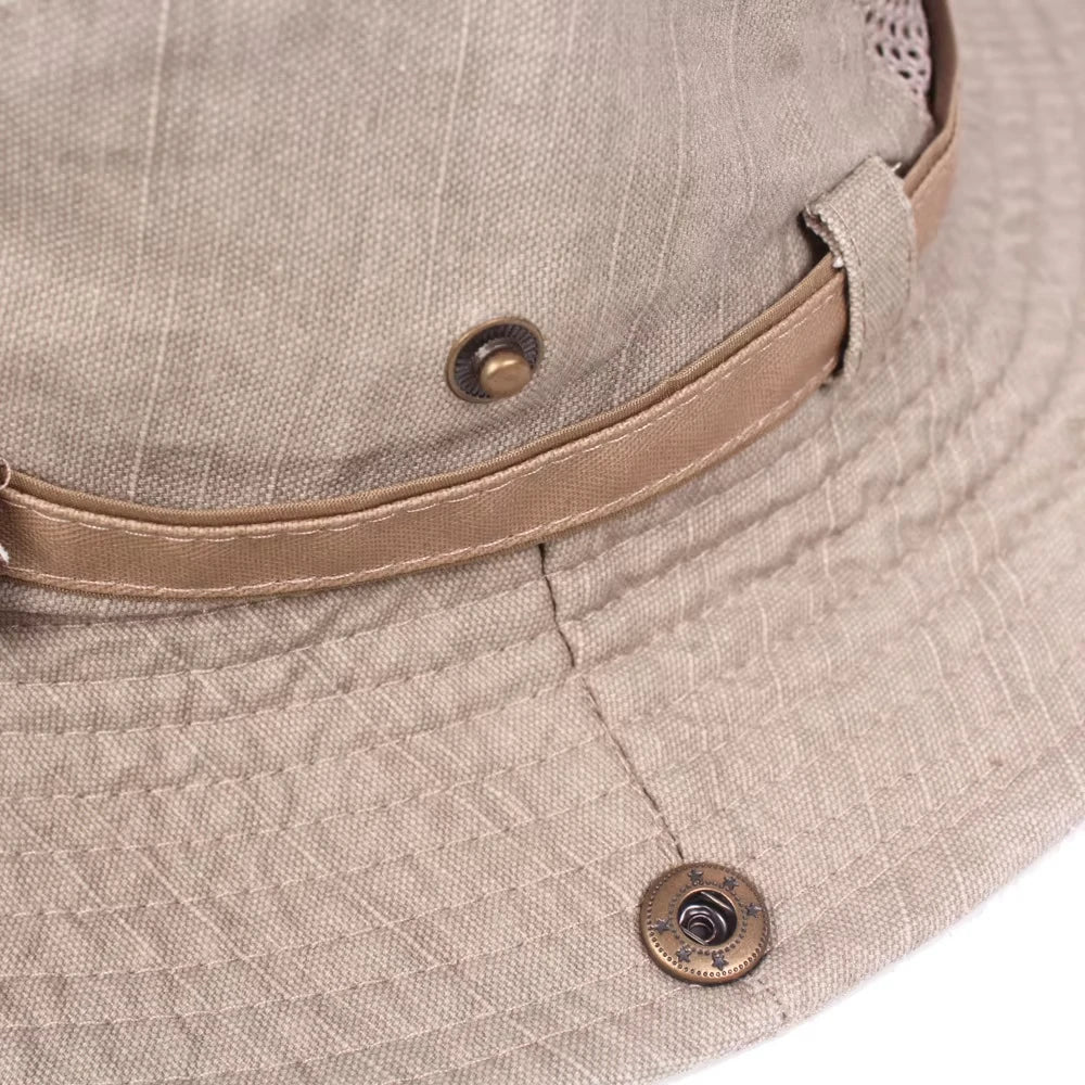 Outdoor Bucket Hat Men Summer Breathable Panama Cap | TINMICO - TINMICO