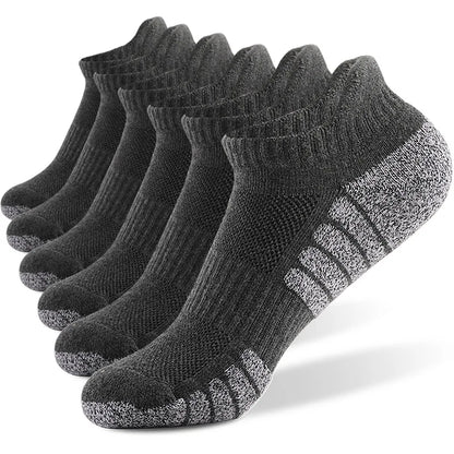 New thickened towel bottom running socks mesh boat socks non-slip breathable sports socks Low cut Men's socks Women's socks,3pairs | TINMICO